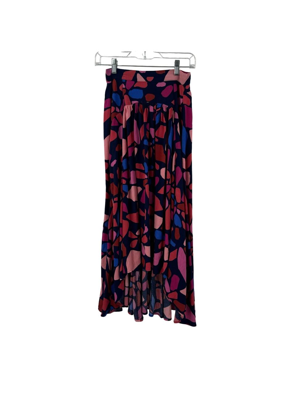 Mister Zimi Navy Keleidoscope Hi low Skirt
